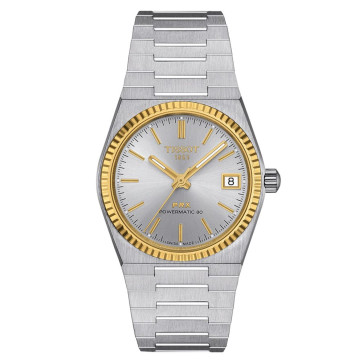 Tissot TISSOT PRX POWERMATIC 80 35MM STEEL AND 18K GOLD BEZEL